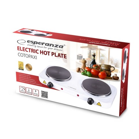 ESPERANZA KUCHENKA ELEKTRYCZNA COTOPAXI BIAŁA EKH010W