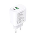 EFB Ładowarka sieciowa GaN USB-C 20W PD i USB-A 18W QC IPW-USB-20WACG