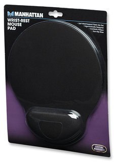 TECHLY Podkładka pod myszkę żelowa z poduszką czarna 434362