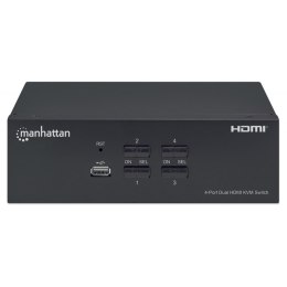 TECHLY Przełącznik KVM 4x1 HDMI/USB 4K Dual-Video z USB 2.0 153539