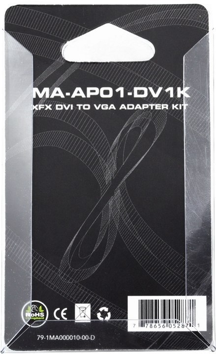 Adapter XFX DVI - VGA DV I - VGA MA-AP01-DV1K