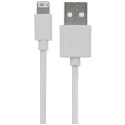 MANHATTAN Kabel USB 2.0 USB-A na Apple Lightning 8-Pin MFi M/M 1 m ICOC APP-8WH1