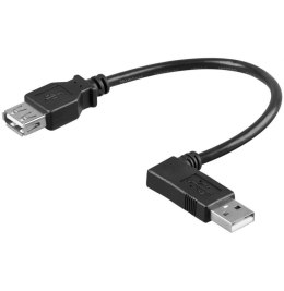 MANHATTAN Adapter USB 2.0 USB-A na USB-A kątowy 90° M/M 0.15 m ICOC U2-AA-ANL
