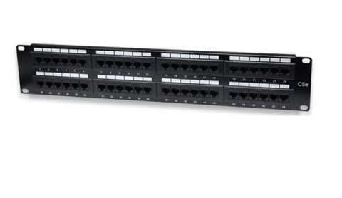 TECHLY Patch panel 48-portów RJ45 UTP Cat5e 2U Rack 19 513579