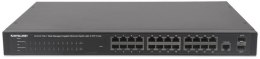 INTELLINET Switch zarządzalny 24x RJ45 Gigabit PoE+ 240W, 2x SFP 560559