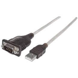 TECHLY Konwerter USB na RS232/DB9 M/M na kablu 45 cm Polybags M151801