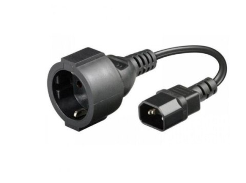 TECHLY Kabel zasilania PC przedłużacz Schuko (F) na C14 F/M 0.23 m 353731