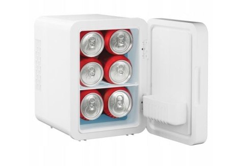 Mini lodówka z lusterkiem do makijażu LED ELLE 4L biała