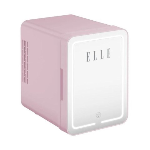 Mini lodówka z lusterkiem do makijażu LED ELLE 4L fioletowa