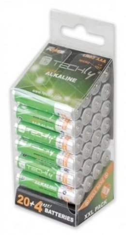 TECHLY Baterie alkaliczne AAA LR03 x24szt. 307025