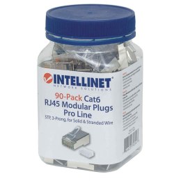 MANHATTAN Wtyk RJ45 8P/8C Cat6 STP, linka/drut, linia PRO, 90 szt 790543