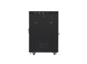 SZAFA INSTALACYJNA RACK STOJĄCA 19" 22U 600X800 CZARNA DRZWI SZKLANE LCD LANBERG (FLAT PACK) V2