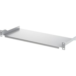 INTELLINET Półka 1U 200 mm Rack 19, 2 pkt mocowania, pełna, szara I-CASE TRAY-7