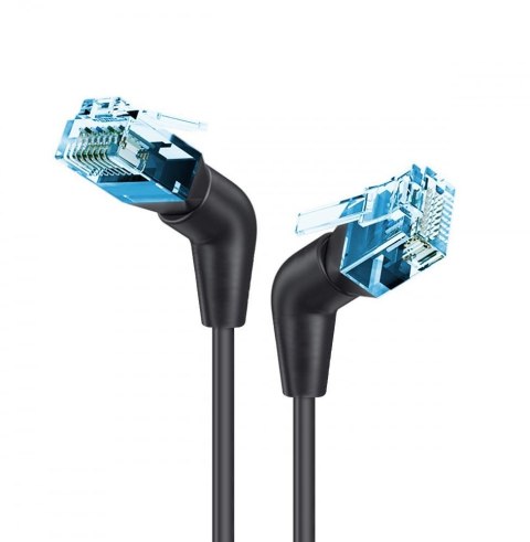 TECHLY Patchcord Cat6a U/FTP 3 m 100% miedź obrotowy kątowy slim ICOC UF6A-TPE36-030B