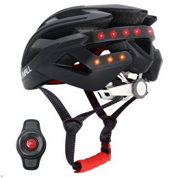 MANHATTAN Kask szosowy Bluetooth 55-61 cm LED/SOS/Intercom czarny BH60-U-BLK
