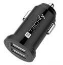 TECHLY Ładowarka samochodowa 2x USB 12W/2.4A 5V IUSB2-CAR5-A24