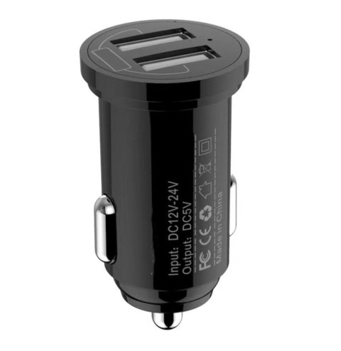 TECHLY Ładowarka samochodowa 2x USB 12W/2.4A 5V IUSB2-CAR5-A24