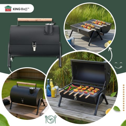 Grill ogrodowy, węglowy, przenośny, turystyczny, kinghoff