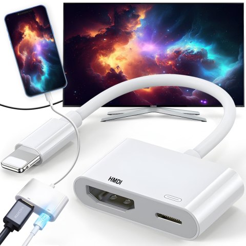 Adapter ze złączem lighting na hdmi av