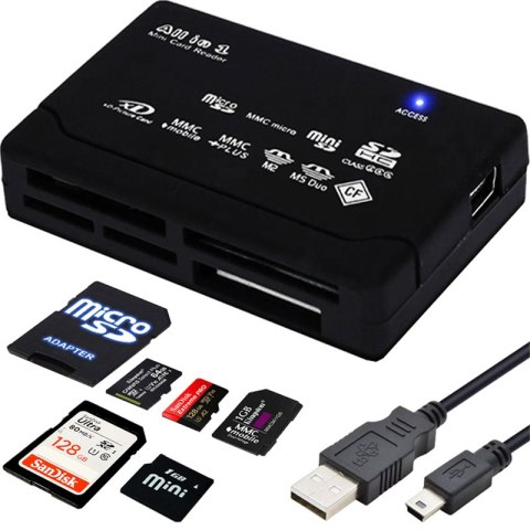 Czytnik kart pamięci micro sd usb usb-c sdhc cf sm-e378