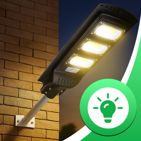 Lampa uliczna led latarnia solarna 240w + pilot (uchwyt montażowy m004b+ baterie) zestaw e307
