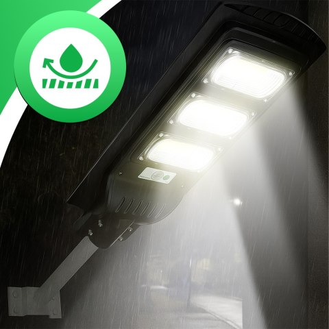 Lampa uliczna led latarnia solarna 240w + pilot (uchwyt montażowy m004b+ baterie) zestaw e307