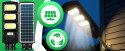 Lampa uliczna led latarnia solarna 240w + pilot (uchwyt montażowy m004b+ baterie) zestaw e307