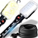 Lampa warsztatowa 25 led kanałowa hak magnes 245v -e219