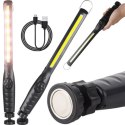 Lampa warsztatowa latarka robocza akumulatorowa led cob 8w korpus obrotowy