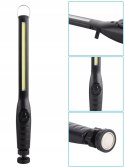 Lampa warsztatowa latarka robocza akumulatorowa led cob 8w korpus obrotowy