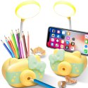 Lampka biurkowa na biurko lampa led z temperówką - wysyłamy żółtą e320-2