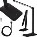 Lampka led biurkowa szkolna na biurko dotykowa 5 barw 5w ściemniana usb -e147-1 czarny