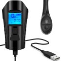 Lampka rowerowa led licznik dzwonek km prędkościomierz usb -s092