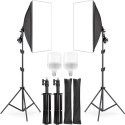 Lampy fotograficzne statyw softbox 50x70cm -e230 - inne żarówki