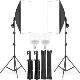 Lampy fotograficzne statyw softbox 50x70cm -e230 - inne żarówki