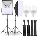 Lampy fotograficzne statyw softbox 50x70cm -e230 - inne żarówki