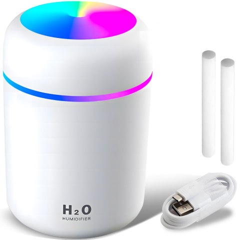 Nawilżacz powietrza dyfuzor zapachowy led do auta aromaterapia lampka nocna -e558