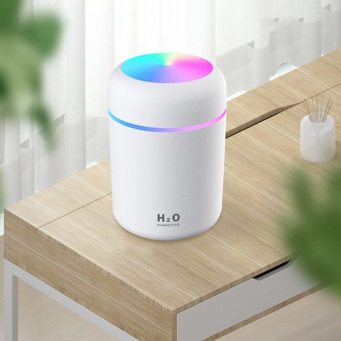 Nawilżacz powietrza dyfuzor zapachowy led do auta aromaterapia lampka nocna -e558