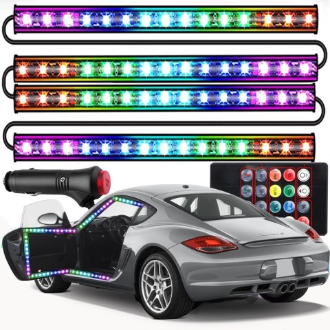Oświetlenie 12 led do samochodu auta listwa taśma -m005