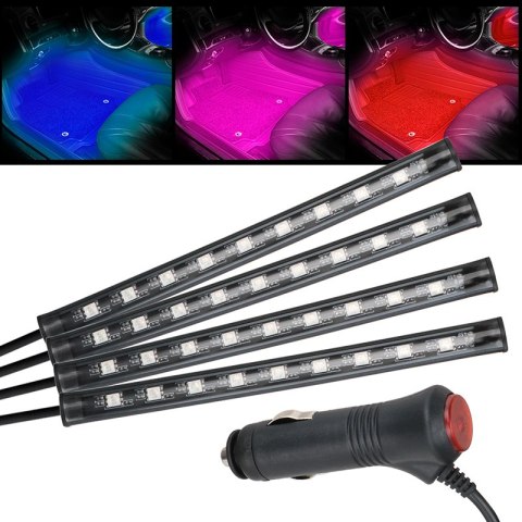 Oświetlenie 12 led do samochodu auta listwa taśma -m005