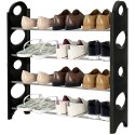 Półka na buty regał szafa szafka stojak na obuwie 4 poziomy organizer 63cm