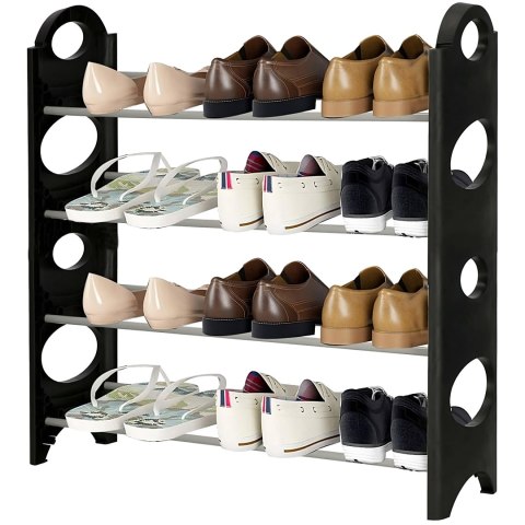 Półka na buty regał szafa szafka stojak na obuwie 4 poziomy organizer 63cm