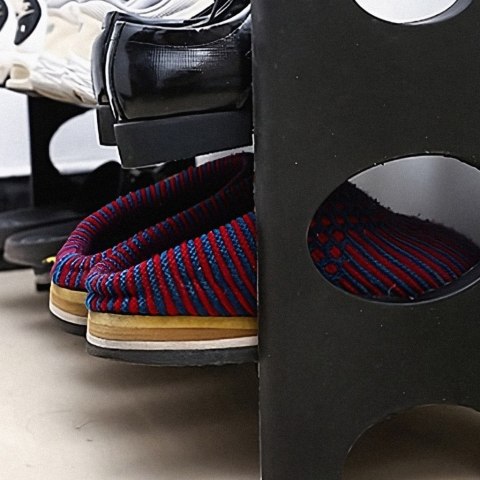 Półka na buty regał szafa szafka stojak na obuwie 4 poziomy organizer 63cm