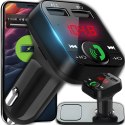Transmiter bluetooth samochodowy fm ładowarka odbiornik audio 2x usb sd mp3 -e089
