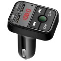Transmiter bluetooth samochodowy fm ładowarka odbiornik audio 2x usb sd mp3 -e089