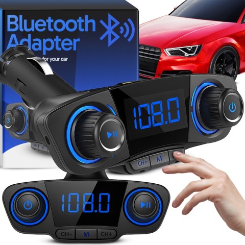 Transmiter fm bluetooth 5.0 usb wielofunkcyjny 8w1 -e666