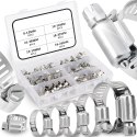 34x zestaw opaska zaciskowa skręcana metalowa ślimakowa 16-32mm + organizer