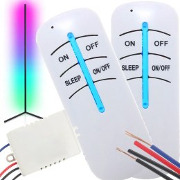 Bezprzewodowy włącznik światła 2k - 220v 2szt (bateria + uchwyt)