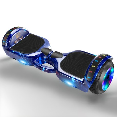 Deskorolka elektryczna hoverboard 6,5' cala deska bluetooth głośniki 250w - niebieska e031-1