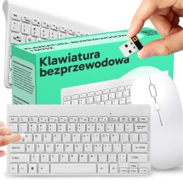 Klawiatura bezprzewodowa mysz zestaw usb mini slim e799